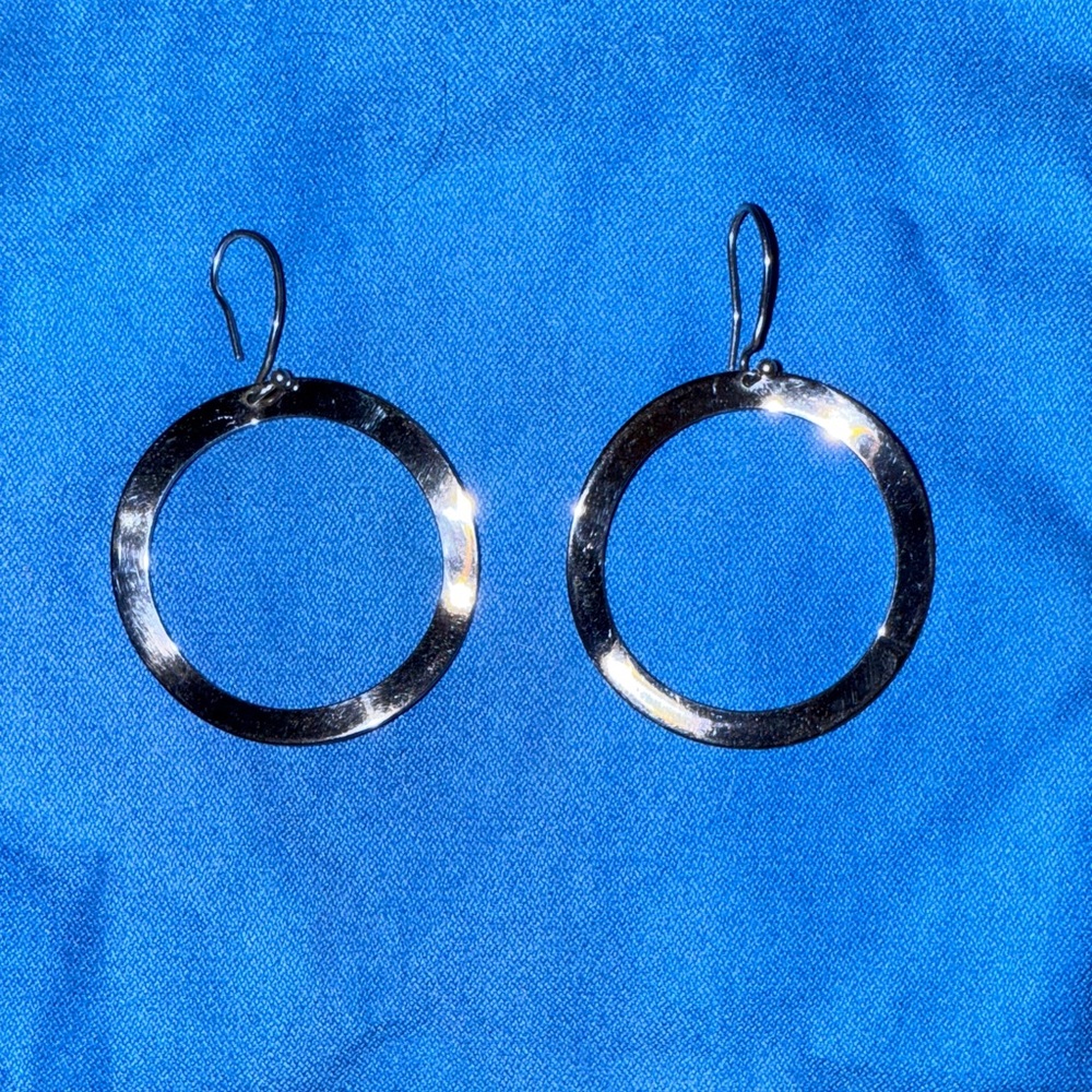 Ippolita Shiny Silver Hoop Earrings